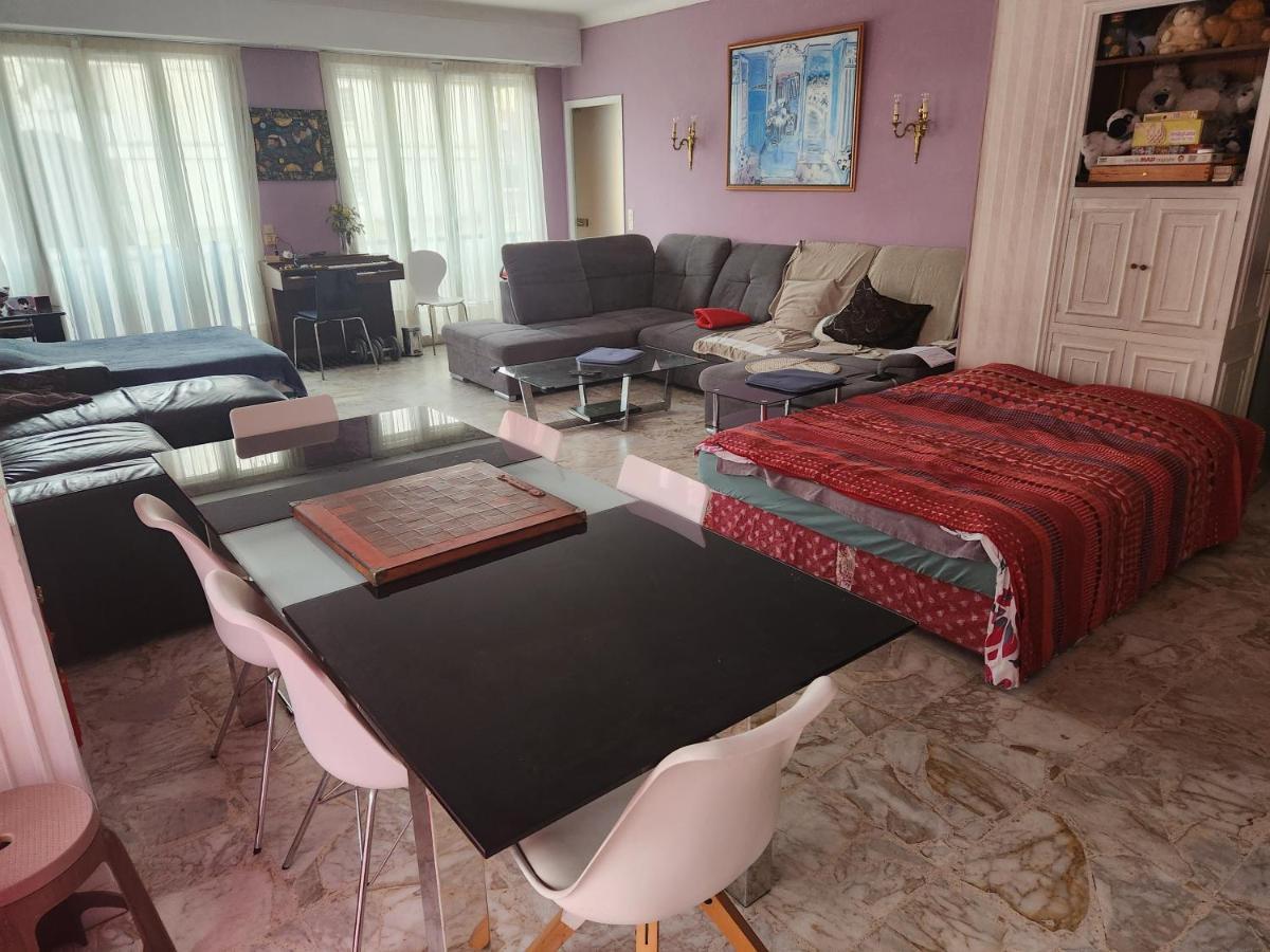 Big Apart 140M2 5Min Walk To Beach Sea &Promenade 3 Double Rooms,Big Living Room 42M2, 3 Showers,9 Beds, Free Parking Ніцца Екстер'єр фото